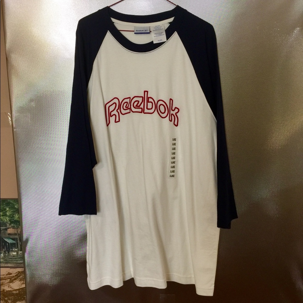 Men's Reebok Size XL 3/4 length sleeve T-shirt